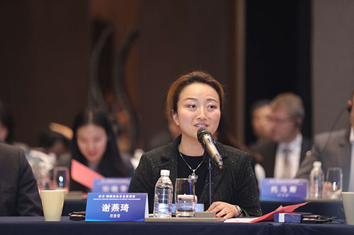 SAP 大中華區(qū)副總裁謝燕琦代表 SAP 在武漢·德國知名企業(yè)懇談會上發(fā)言